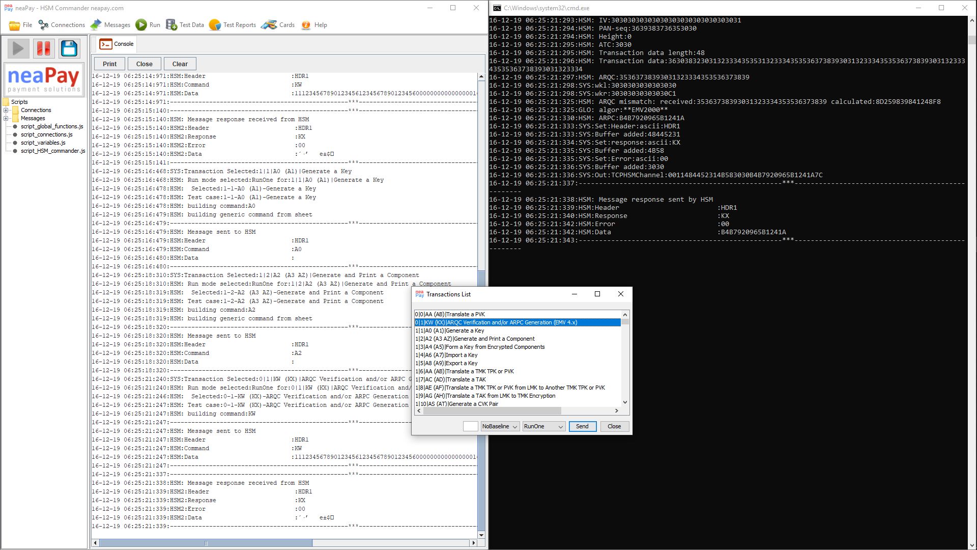 Deploy the neaPay HSM simulator in a test environment