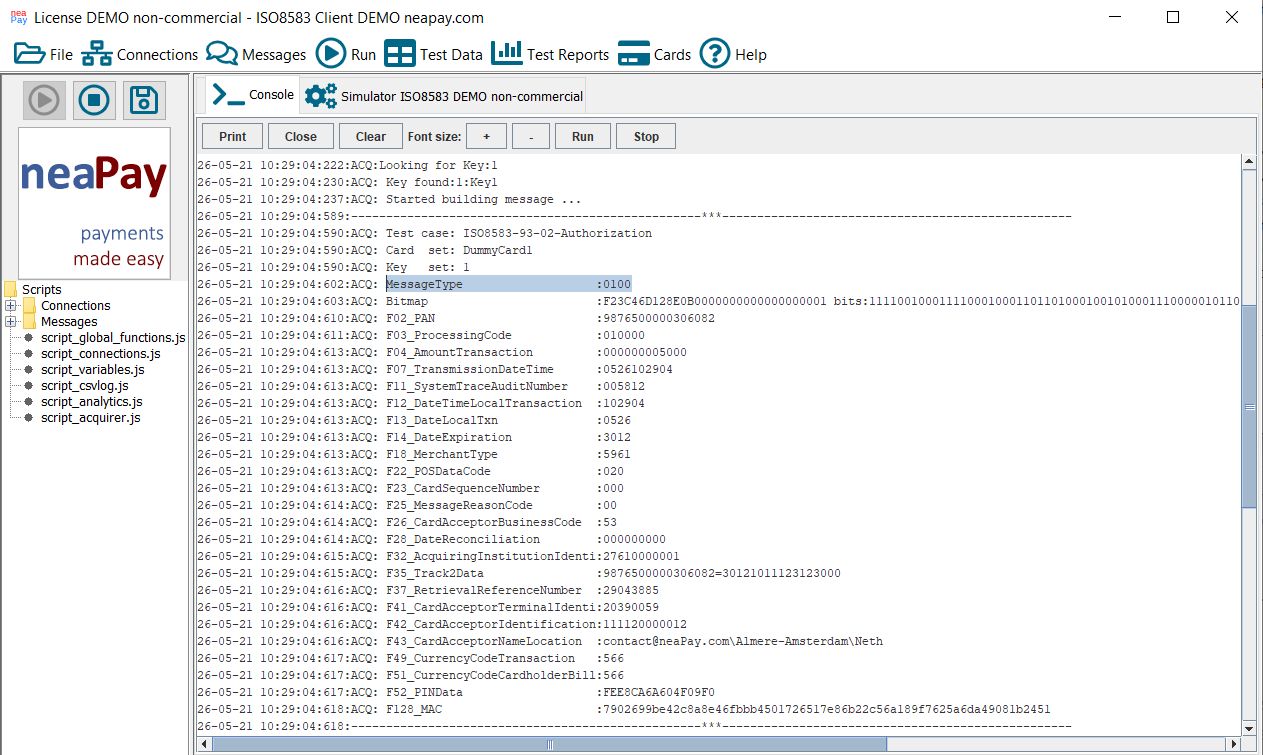 ISO8583 Message Types for Transaction Processing