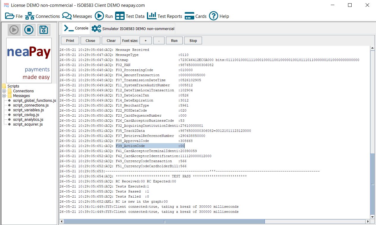 ISO8583 Response Codes for Transaction processing
