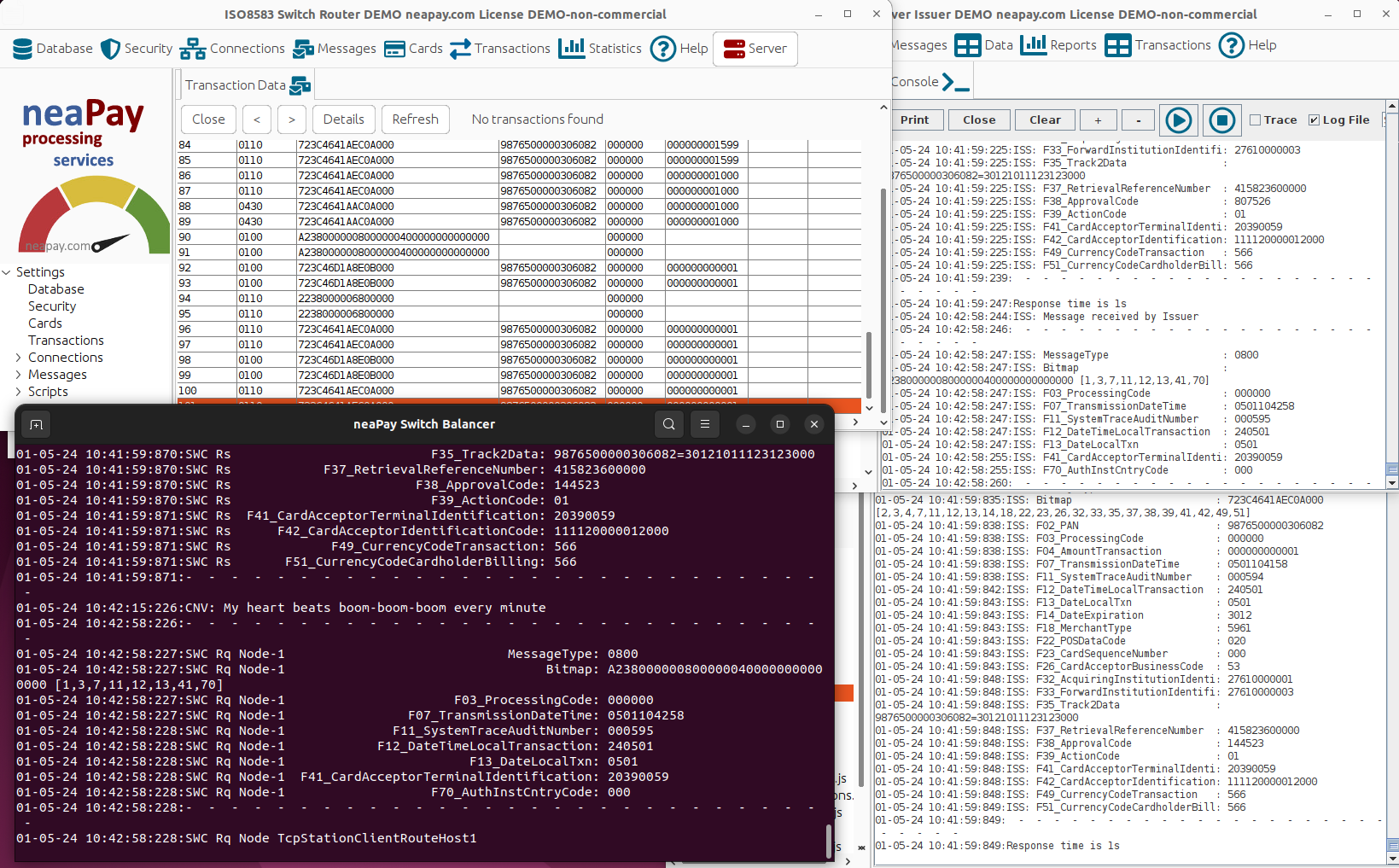 ISO8583 Load Balancer with neapay Switch Router